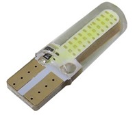 03283 Лампа светодиодная Т10 (W2,1-9,5d) белая, 2 диода COB 2СL, СИЛИКОН 12v 