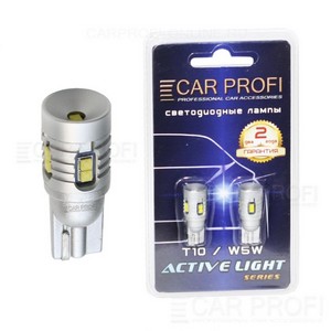 11919 Светодиодные лампы CAR PROFI Active Light T10 27W LED CAN BUS, no polarity, 9-40V