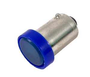 11820 Лампа светодиодная Т8.5 (BA9s) синяя, COB диод (с цоколем) 12v