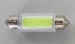 03490 Лампа светодиодная 11-39 (SV8,5) СОВ диод, стекляная колба, белая, 12v  АРТ.176 (мин.заказ 10ш