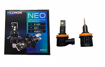18578 Светодиодные лампы TEZRON NEO H11 9-40В, 42Вт, 4000Лм, 5800К, 2шт